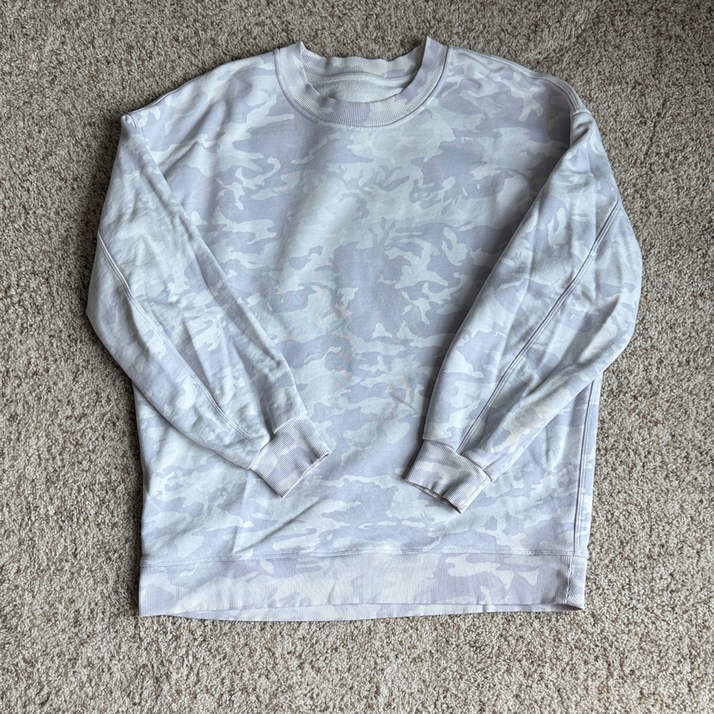 Lululemon Athletica Gray Camouflage Sweatshirt
